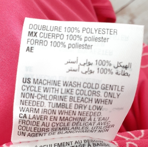 Alfani Blouse PM Floral Print Top Lined Pink 365 - Picture 7 of 7